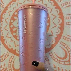 NWT! STARBUCKS soft touch lips tumbler/cup